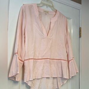 Anthropologie Cloth & Stone Light Pink Flowy Blouse
